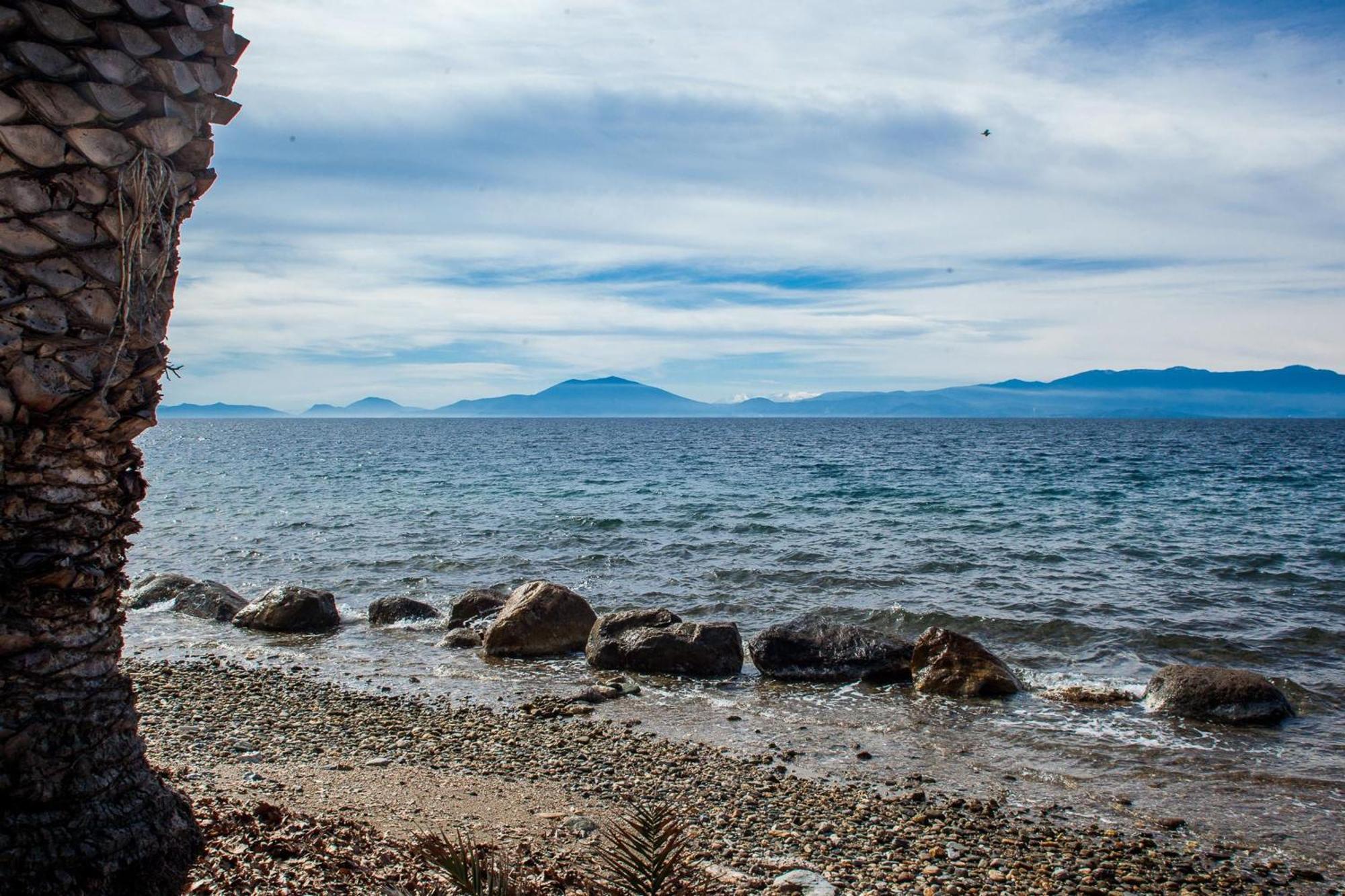 فيلا Karnagio Seafront In Agria Káto Lekhónia المظهر الخارجي الصورة